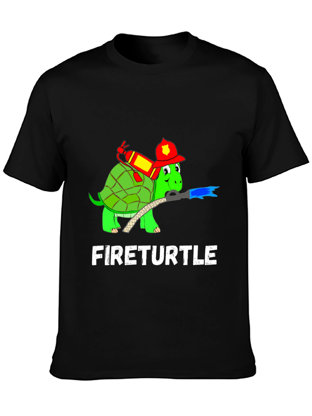 Fireturtle T-Shirt Funny Firefighter Turtle Tee