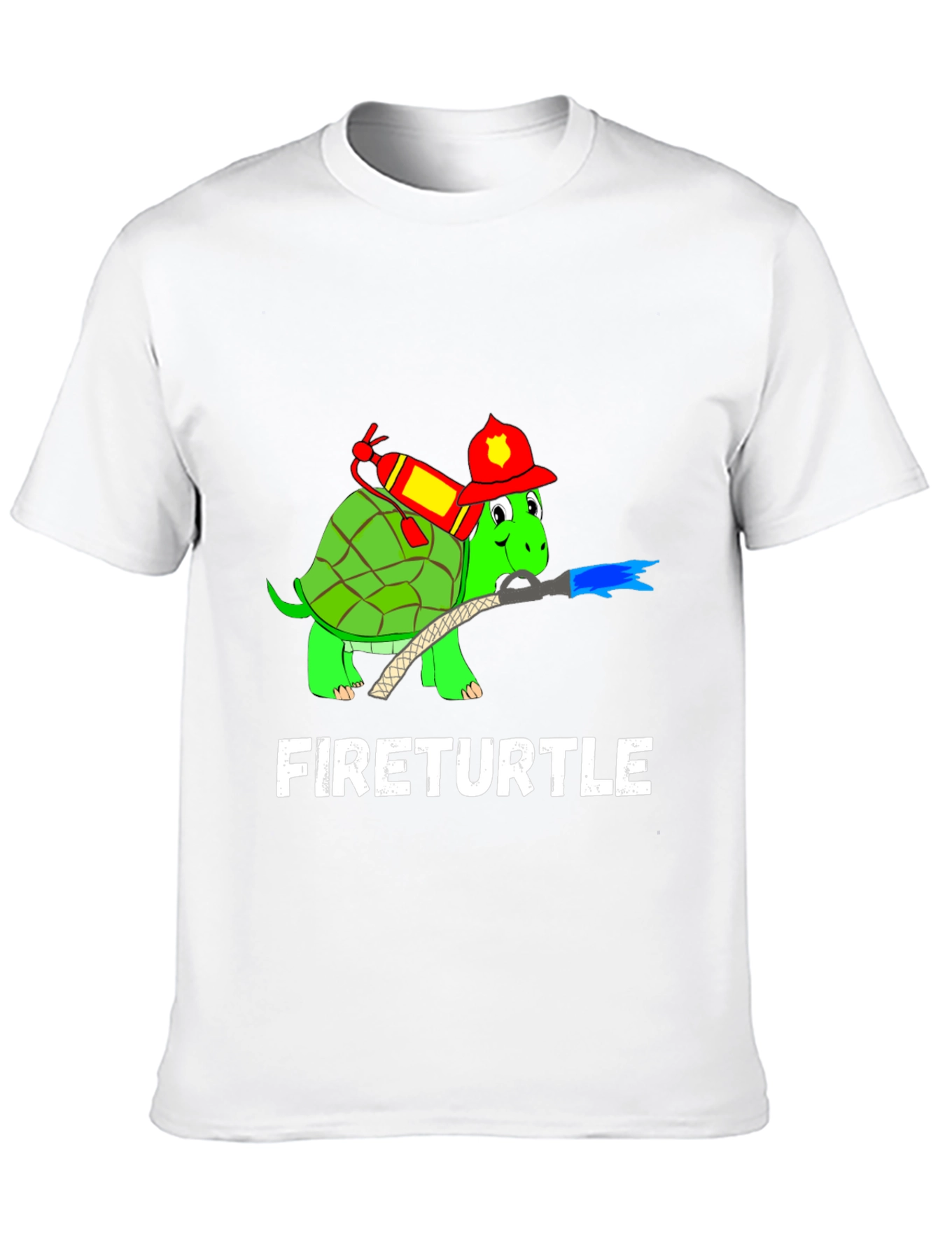 Fireturtle T-Shirt Funny Firefighter Turtle Tee