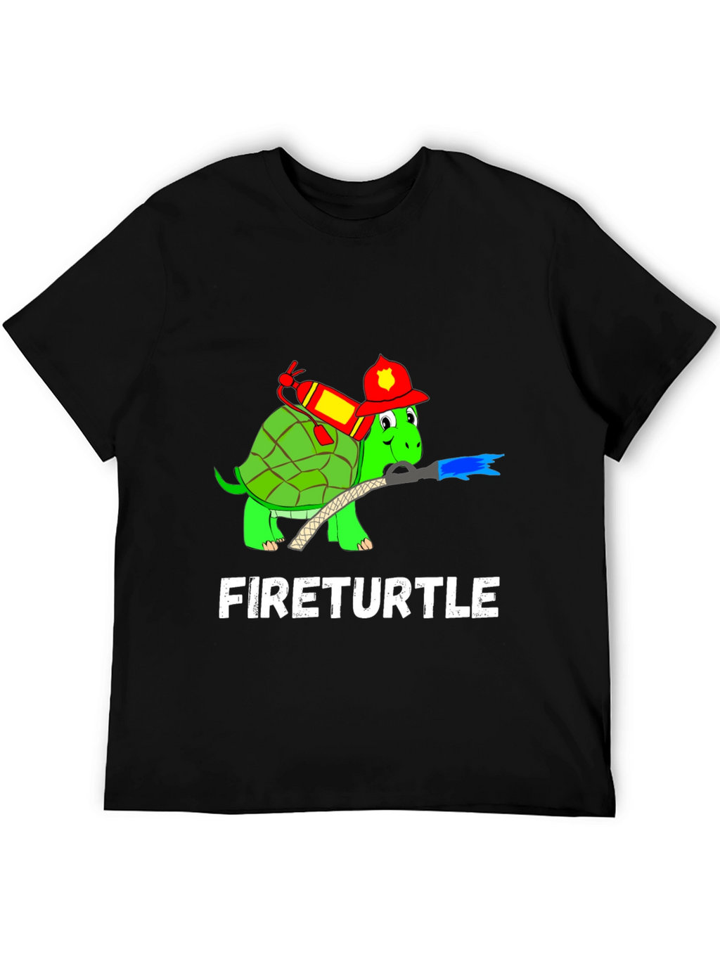 Fireturtle T-Shirt Funny Firefighter Turtle Tee