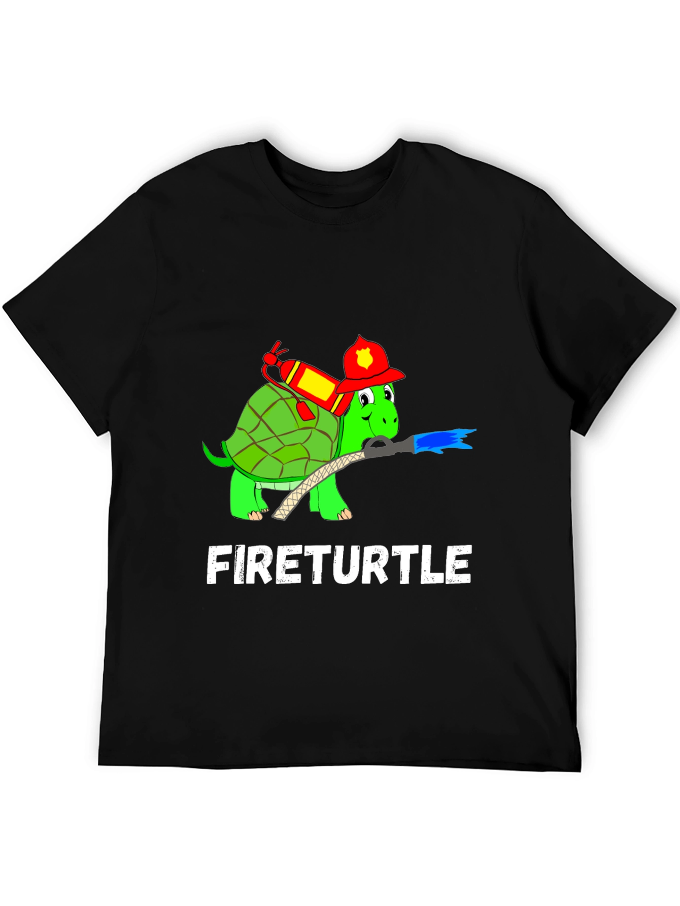 Fireturtle T-Shirt Funny Firefighter Turtle Tee