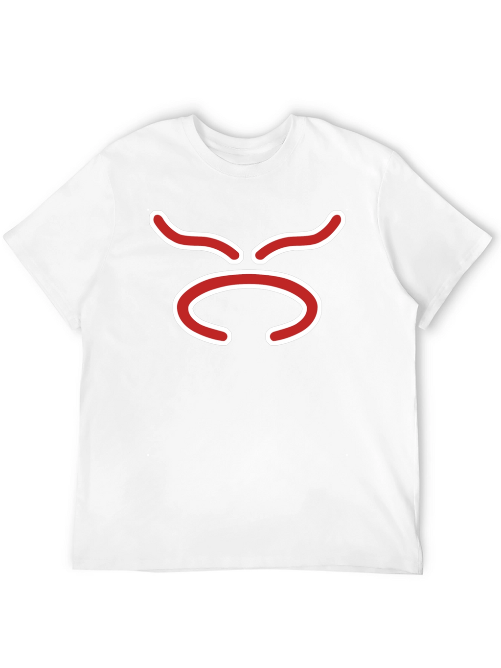 Abstract Face Black T-Shirt