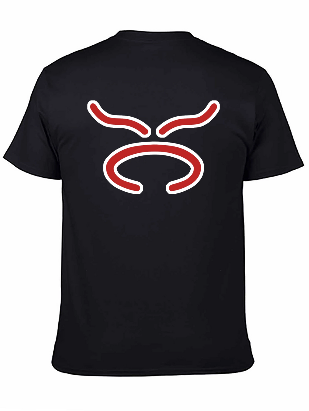 Abstract Face Black T-Shirt