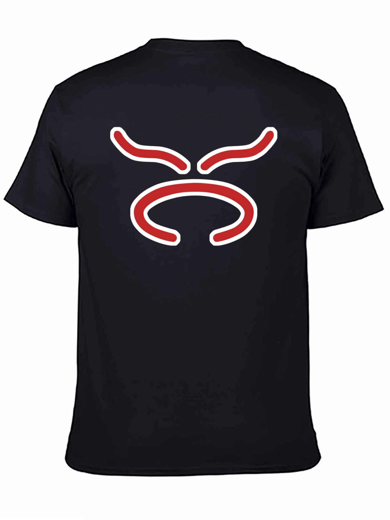 Abstract Face Black T-Shirt