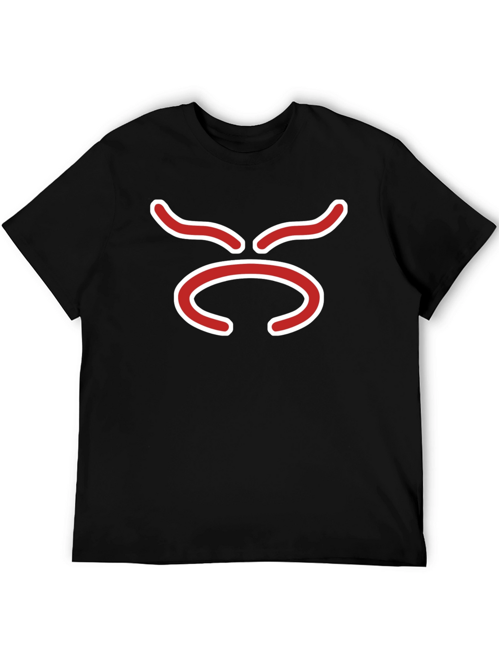 Abstract Face Black T-Shirt