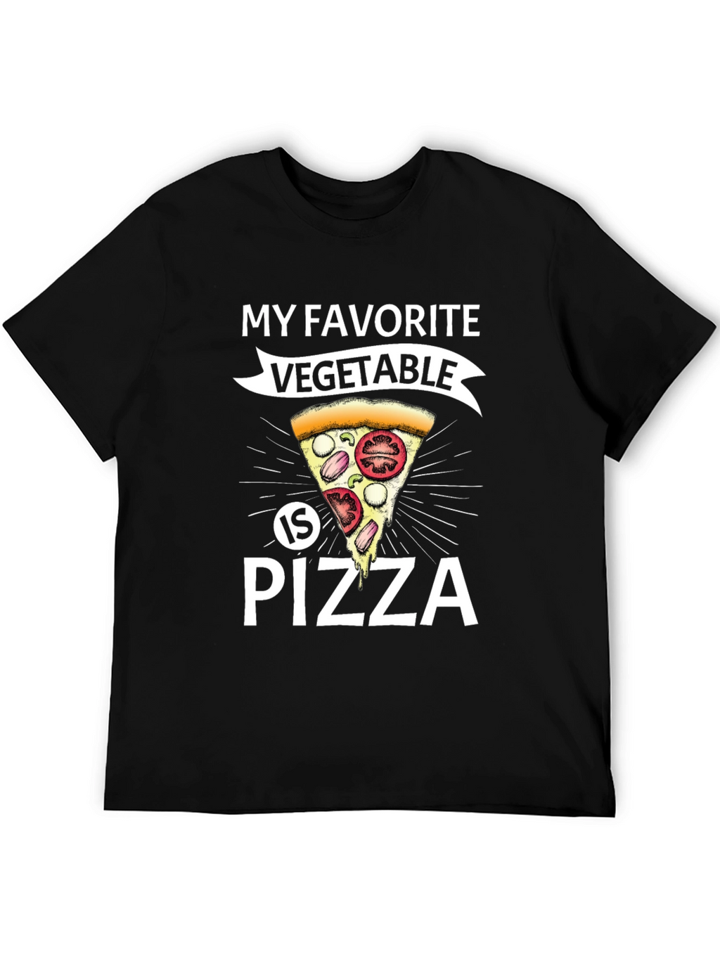 Funny Pizza Vegetable T-Shirt - Foodie Tee