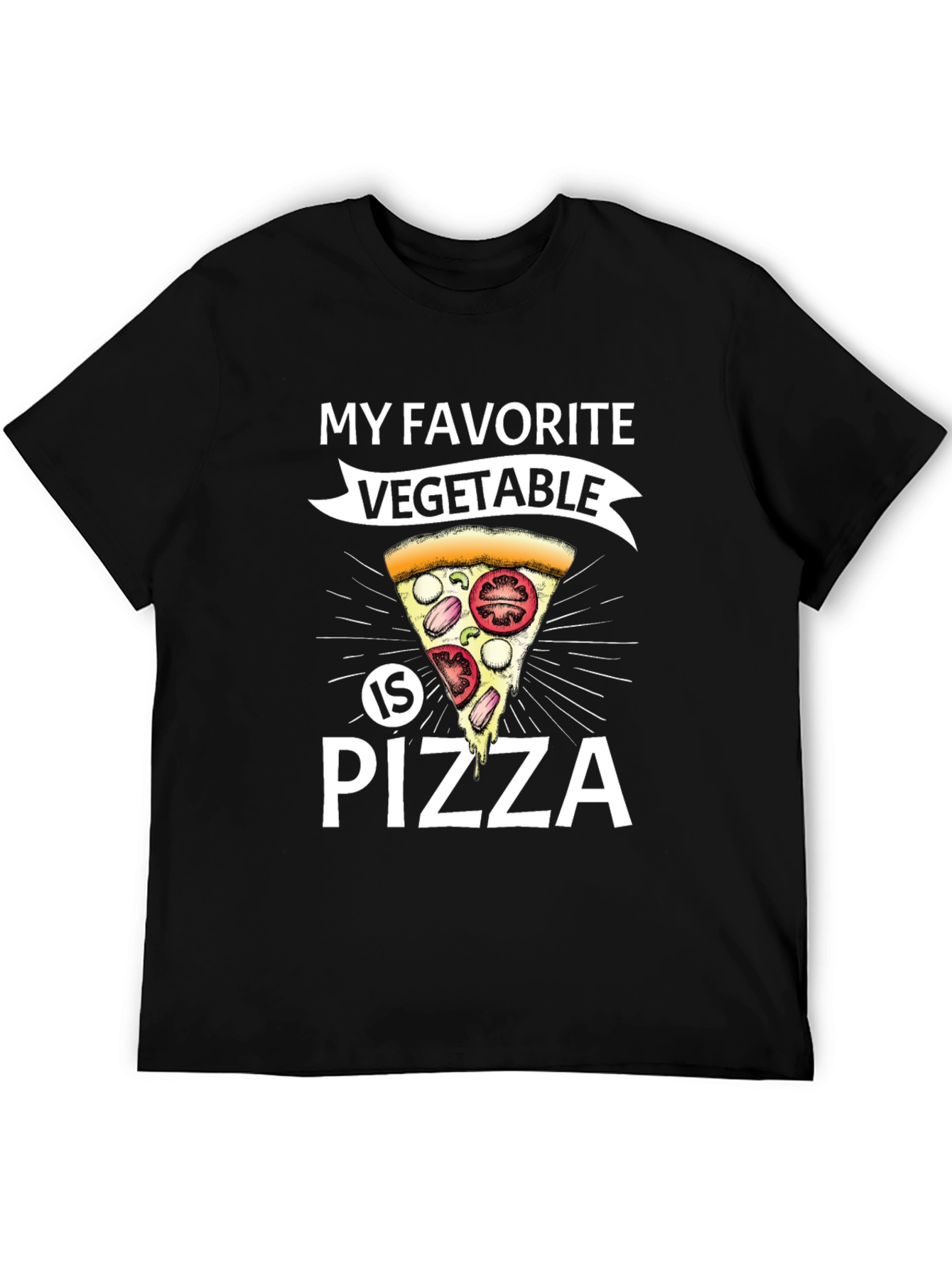 Funny Pizza Vegetable T-Shirt - Foodie Tee