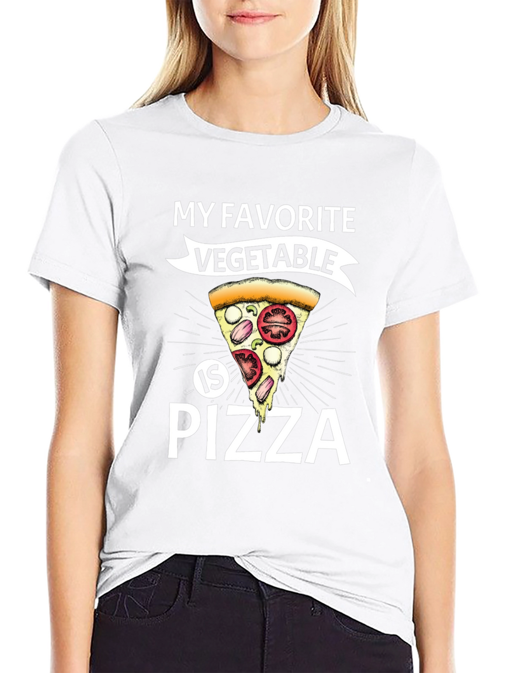 Funny Pizza Vegetable T-Shirt - Foodie Tee
