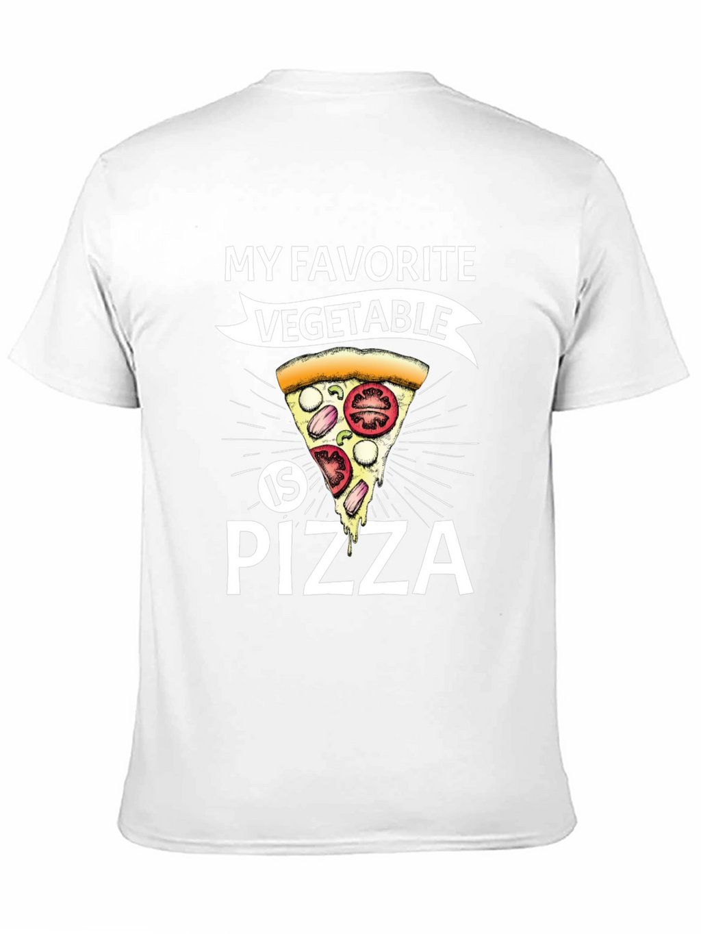Funny Pizza Vegetable T-Shirt - Foodie Tee