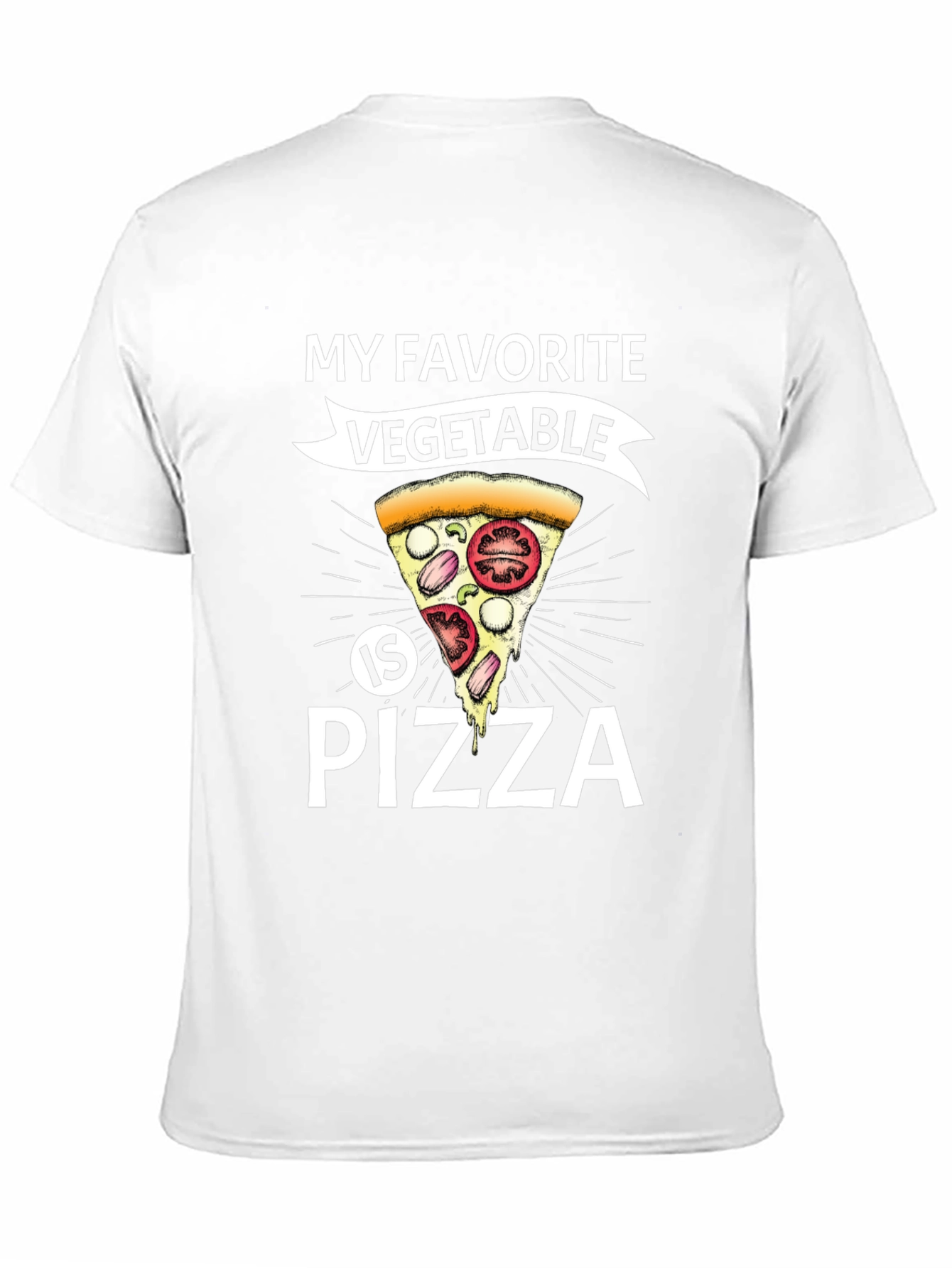 Funny Pizza Vegetable T-Shirt - Foodie Tee
