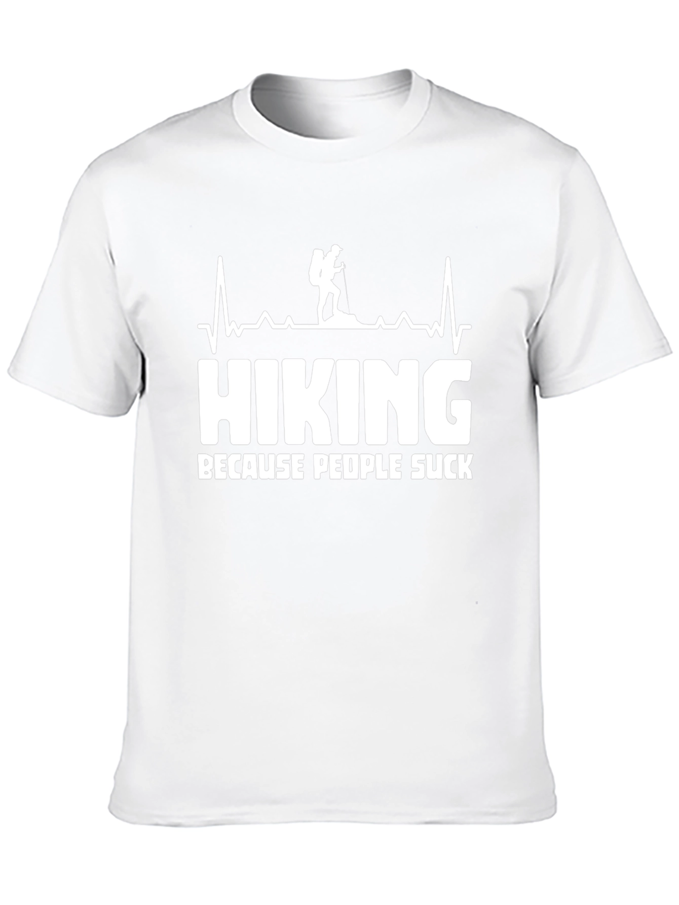 Hiking Because People Suck T-Shirt Funny Hiker Gift