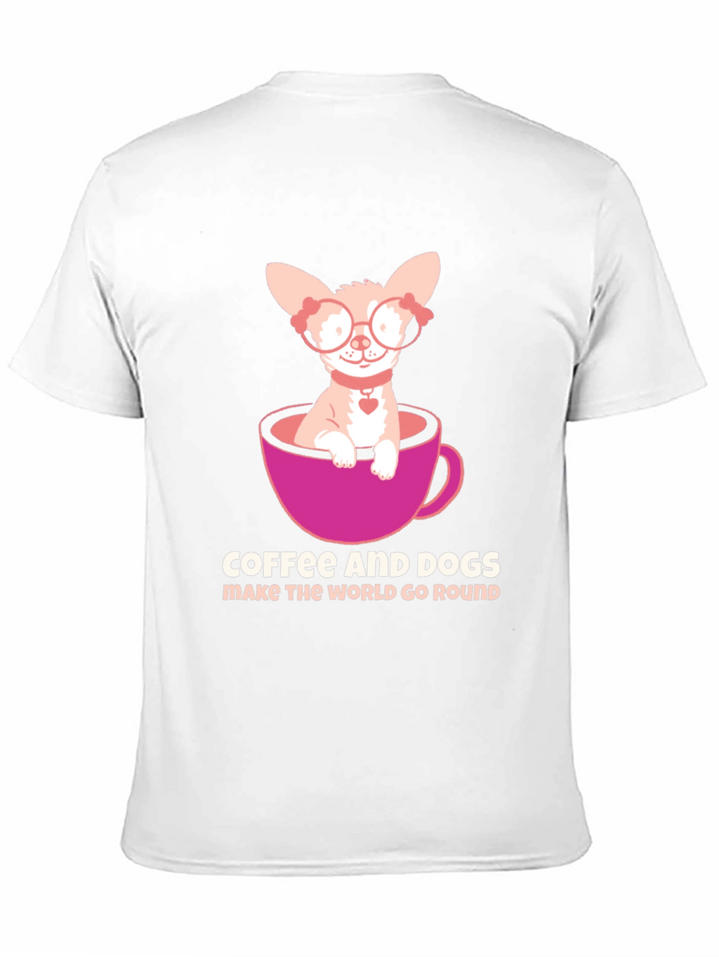 Coffee & Dogs T-Shirt: Cute Chihuahua Tee