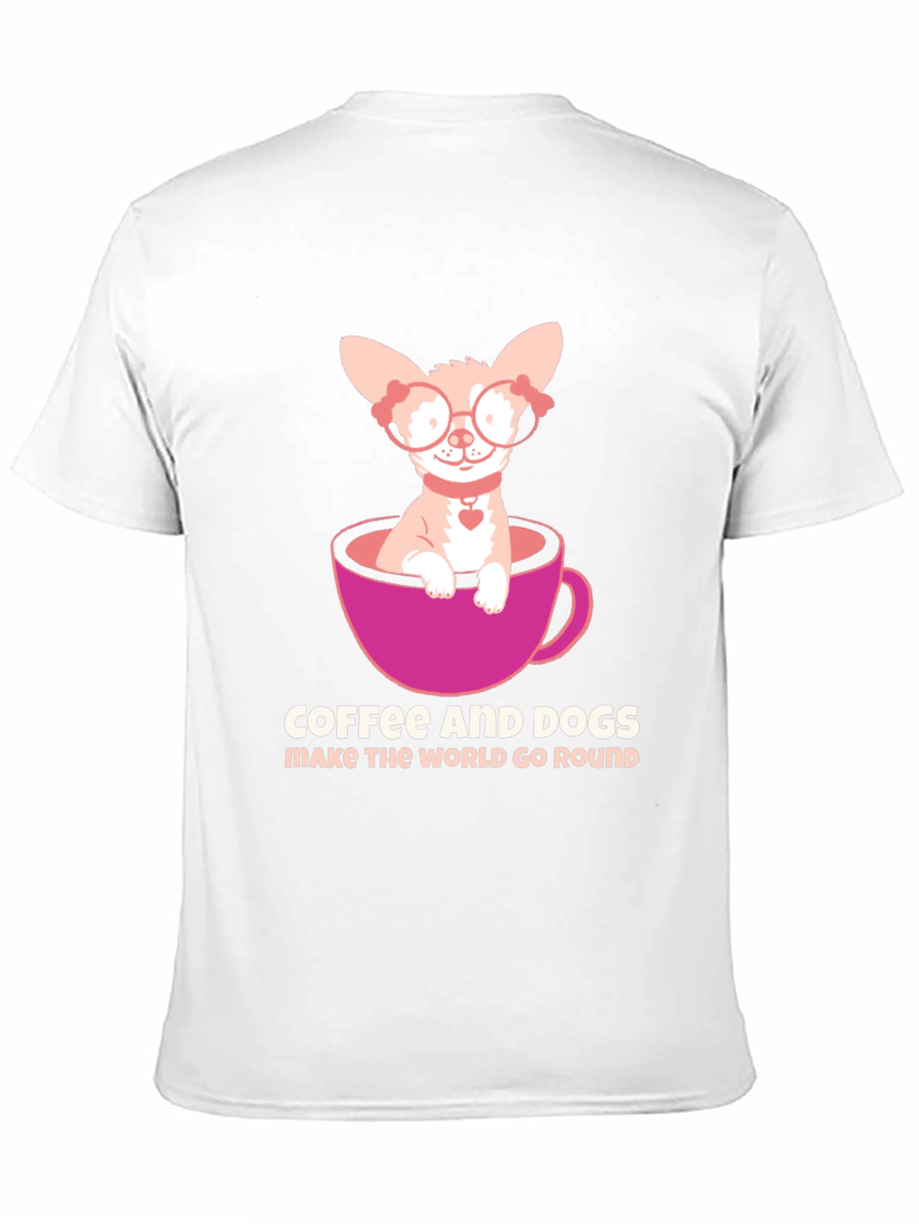 Coffee & Dogs T-Shirt: Cute Chihuahua Tee