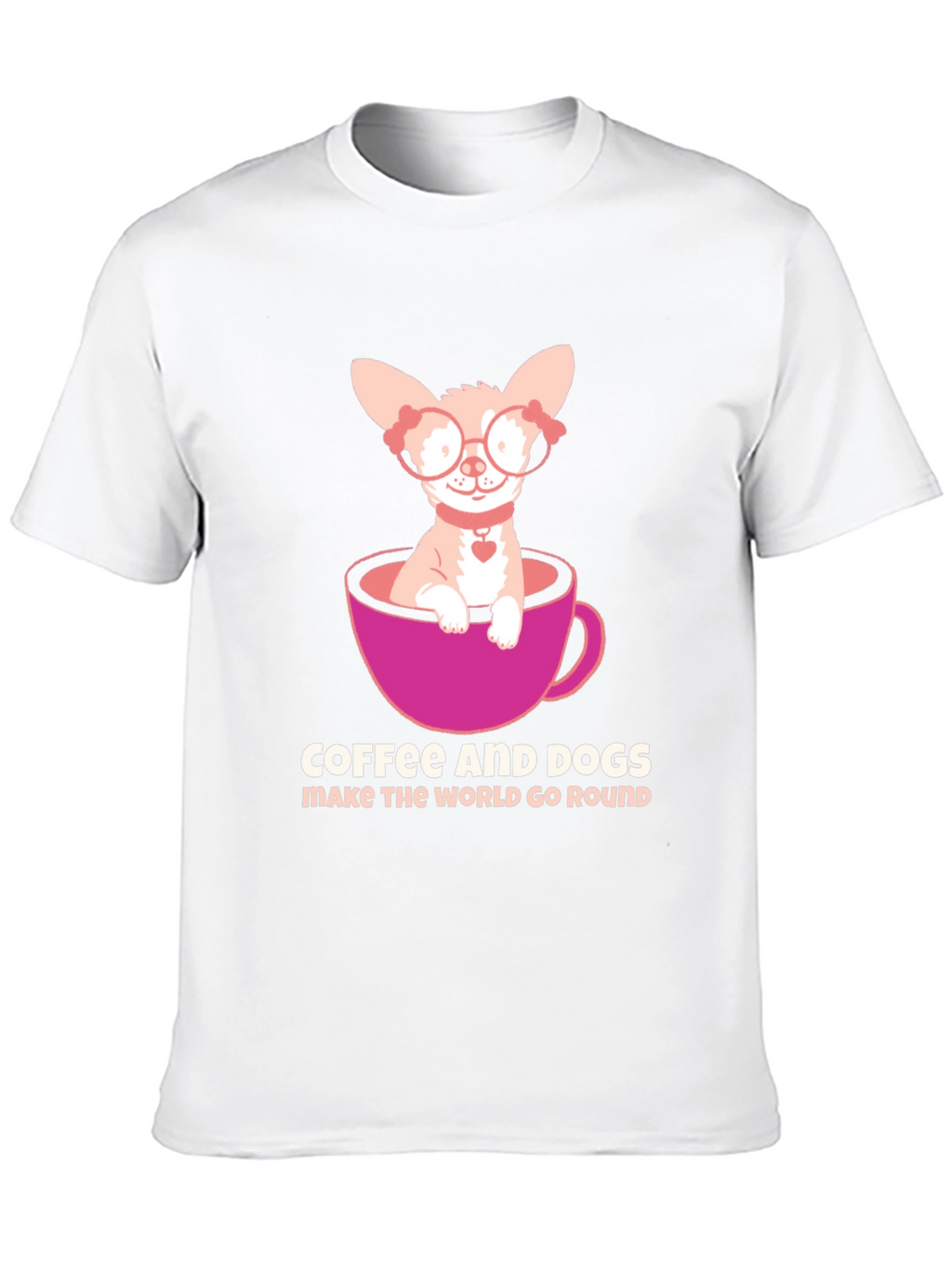 Coffee & Dogs T-Shirt: Cute Chihuahua Tee