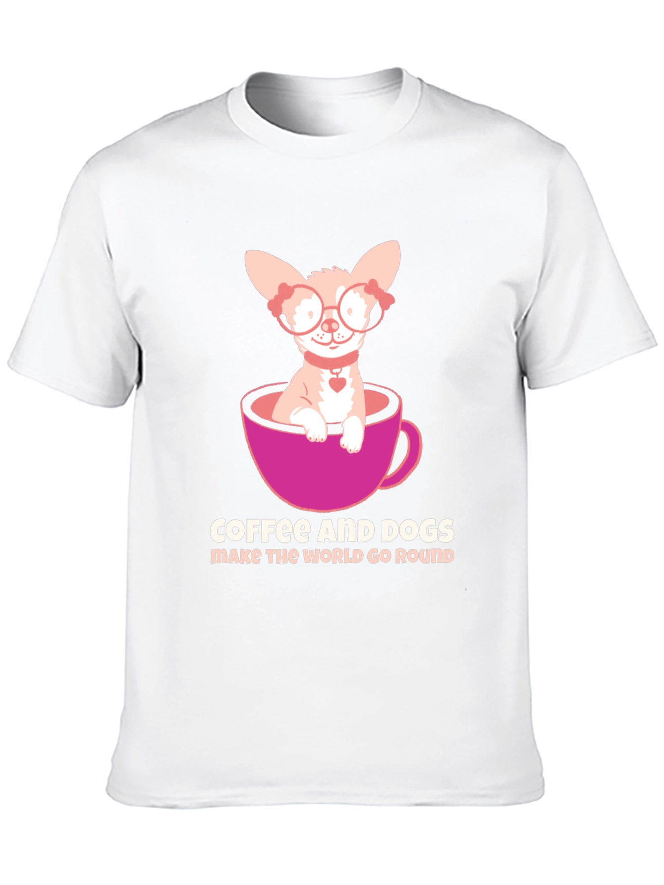 Coffee & Dogs T-Shirt: Cute Chihuahua Tee