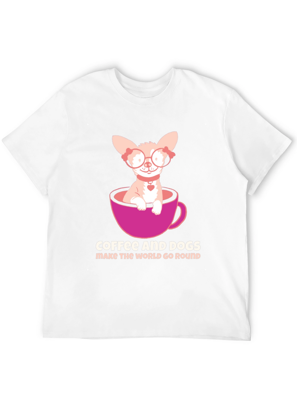 Coffee & Dogs T-Shirt: Cute Chihuahua Tee