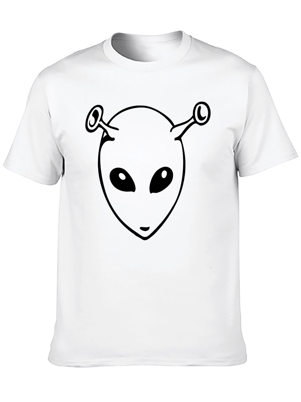Alien Head Graphic Black T-Shirt