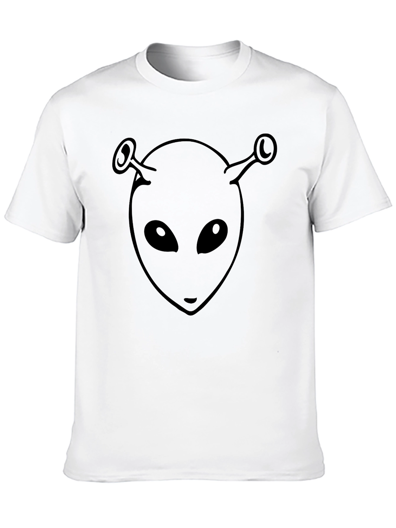 Alien Head Graphic Black T-Shirt