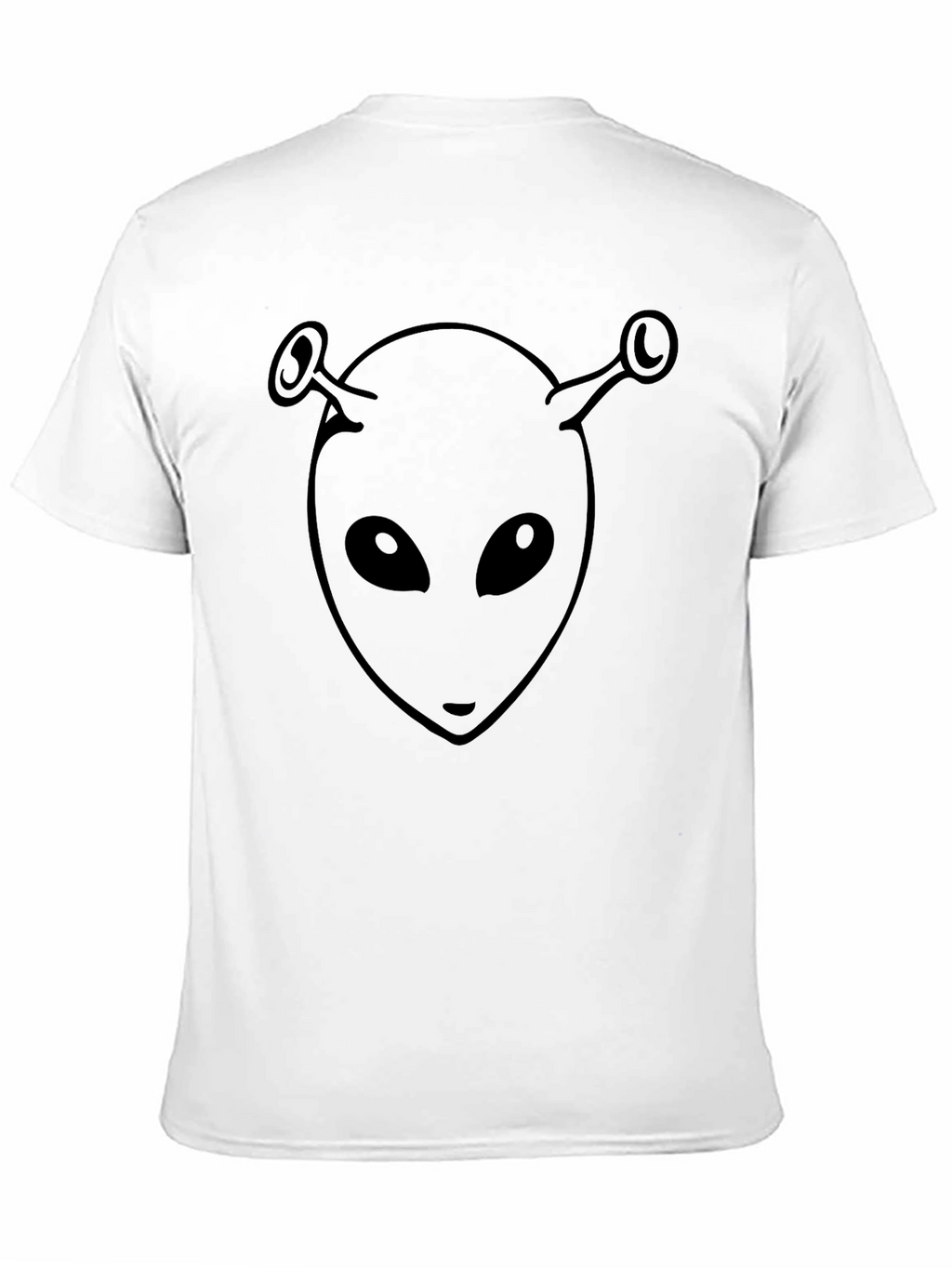 Alien Head Graphic Black T-Shirt