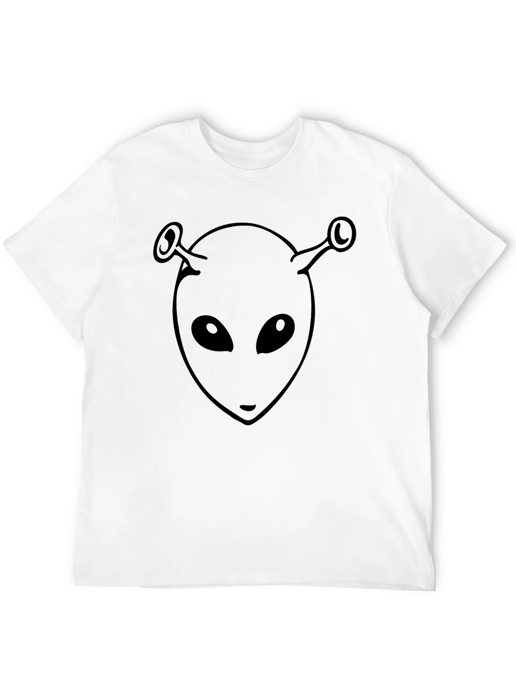 Alien Head Graphic Black T-Shirt
