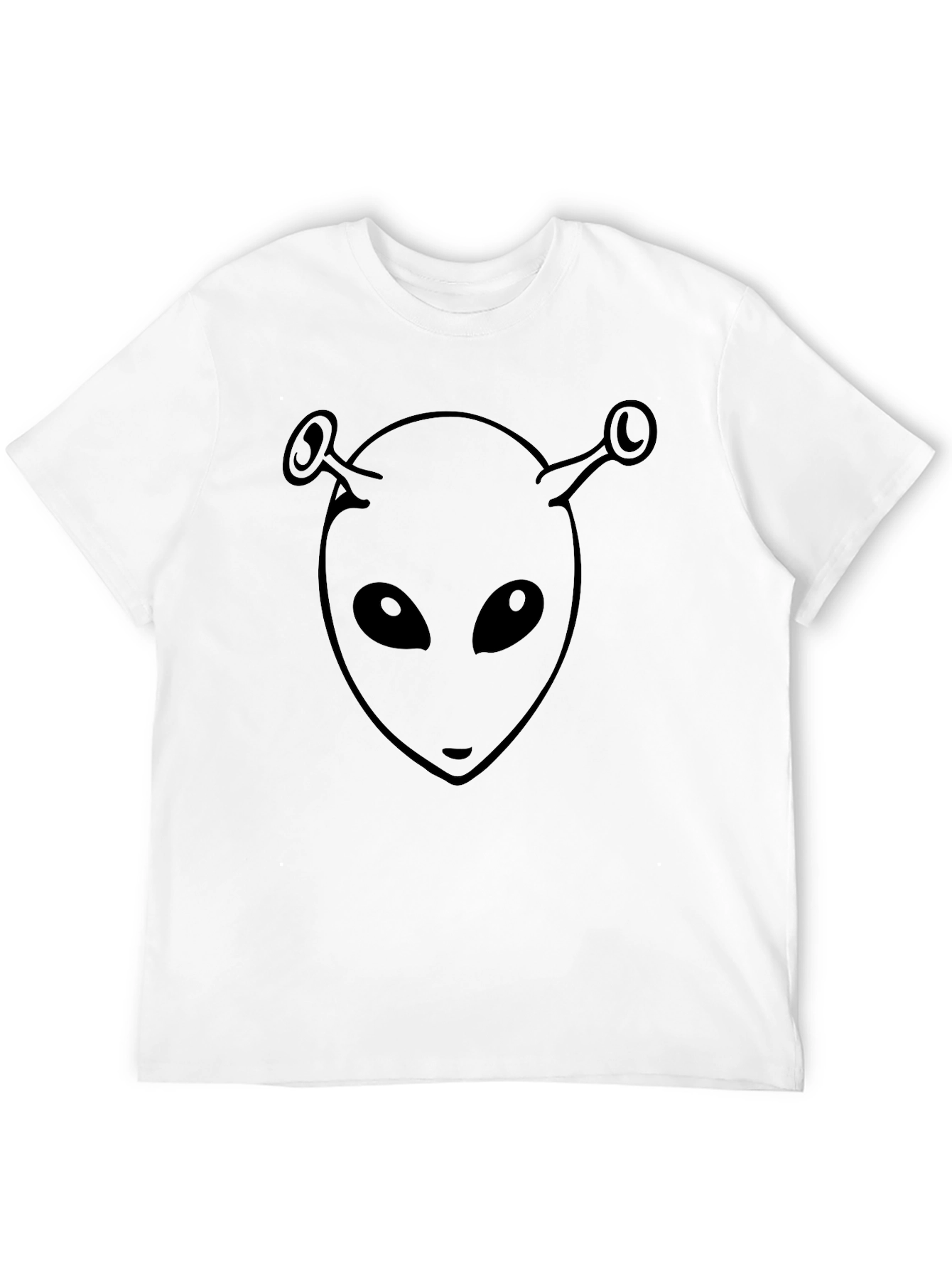 Alien Head Graphic Black T-Shirt