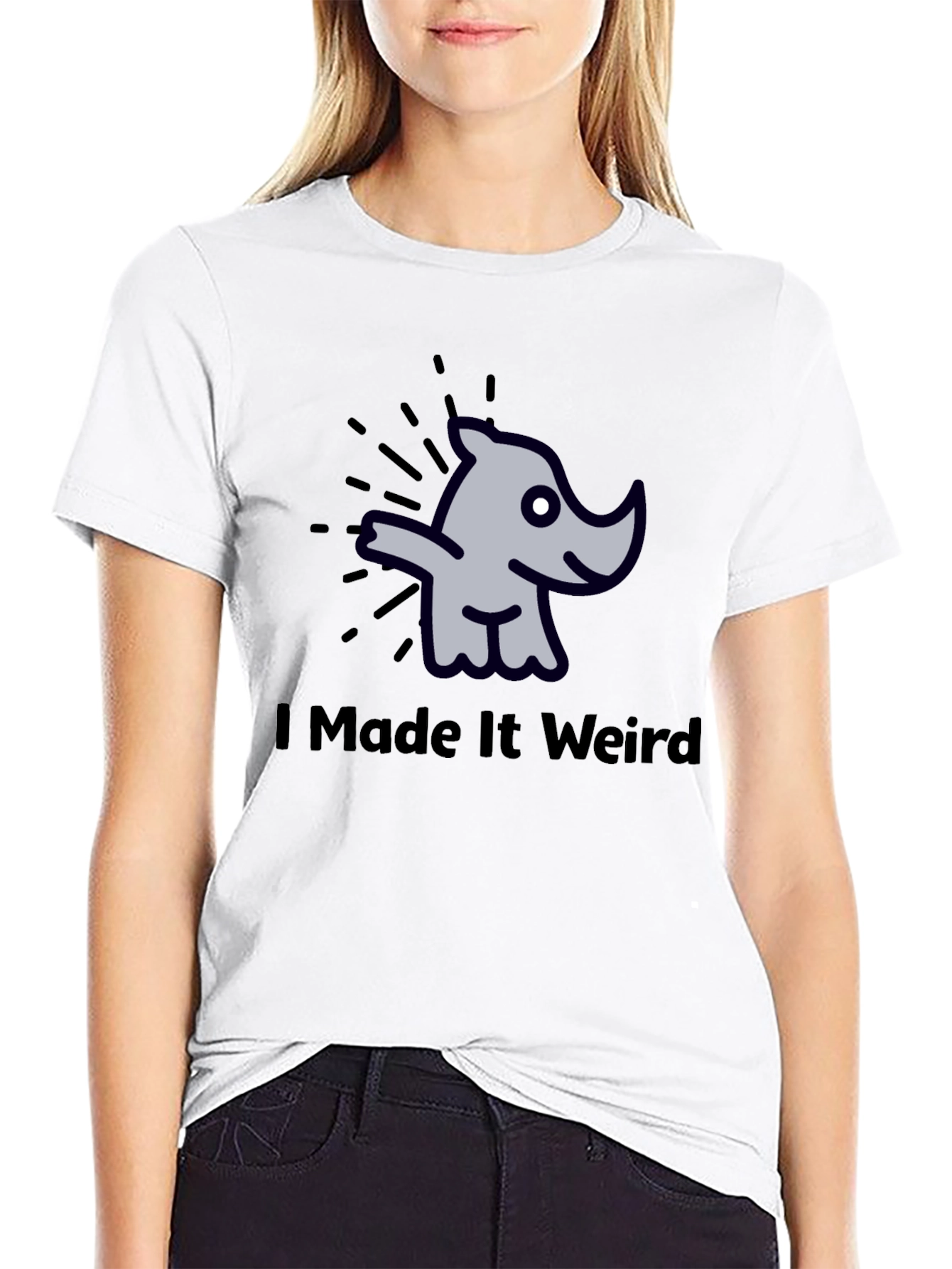 I Made It Weird Rhino Graphic T-Shirt