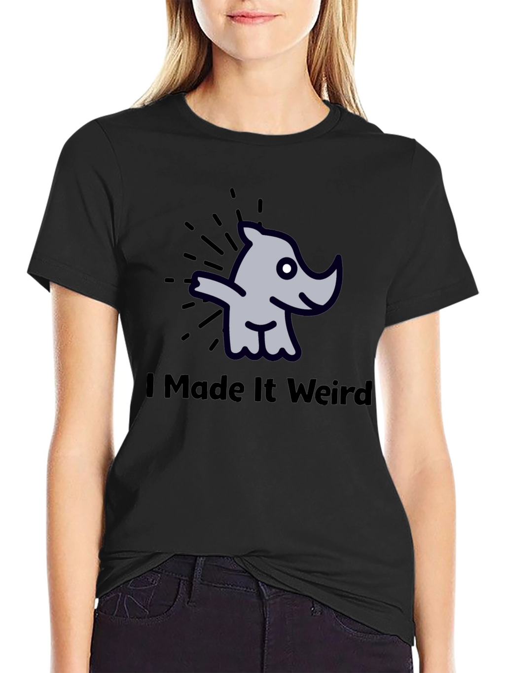 I Made It Weird Rhino Graphic T-Shirt