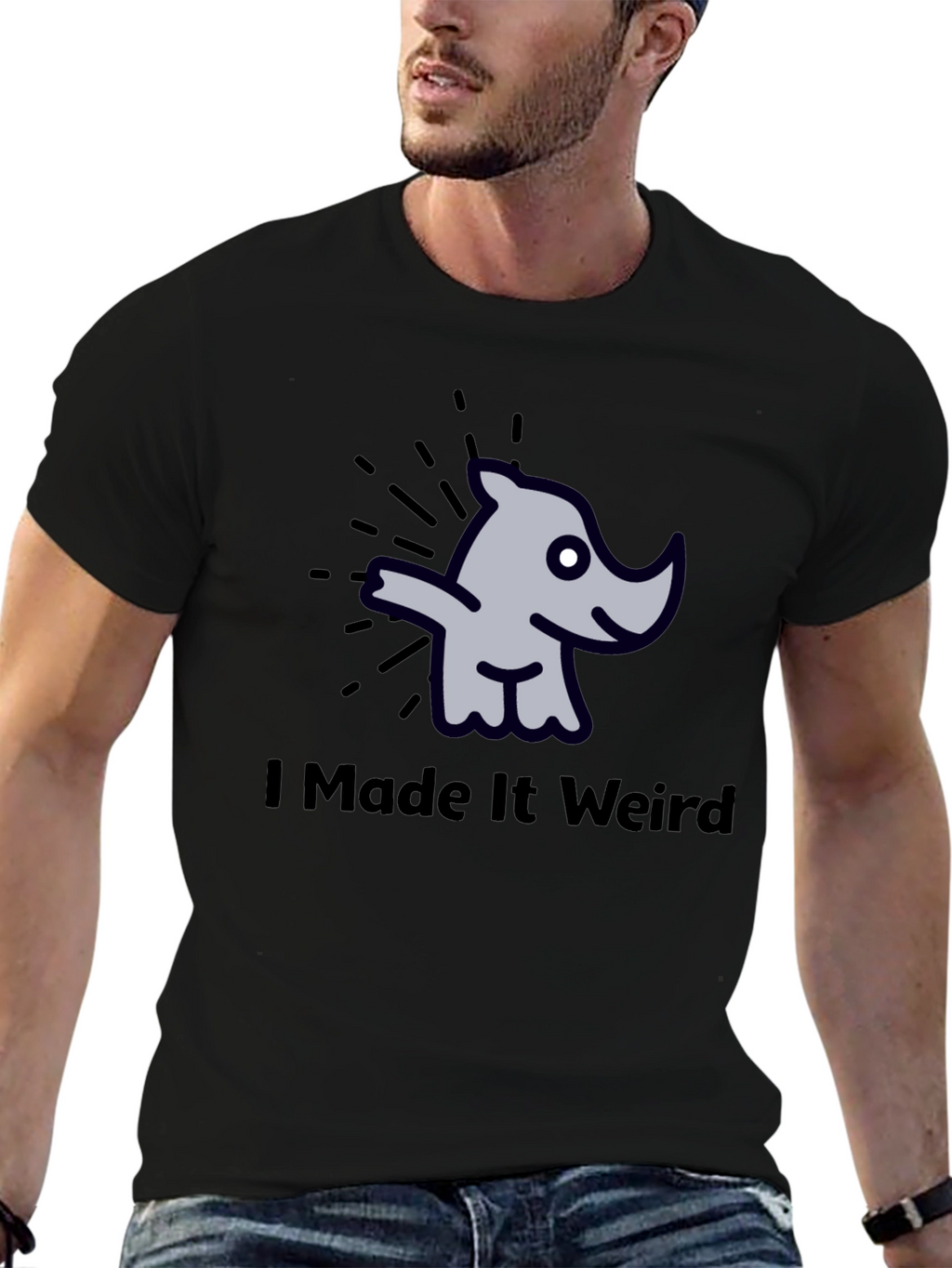 I Made It Weird Rhino Graphic T-Shirt