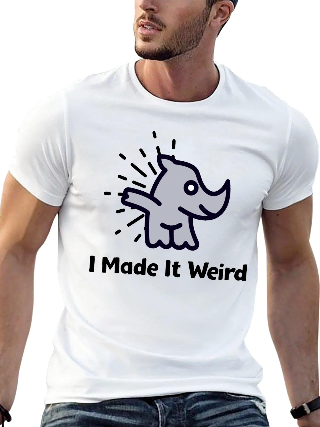 I Made It Weird Rhino Graphic T-Shirt