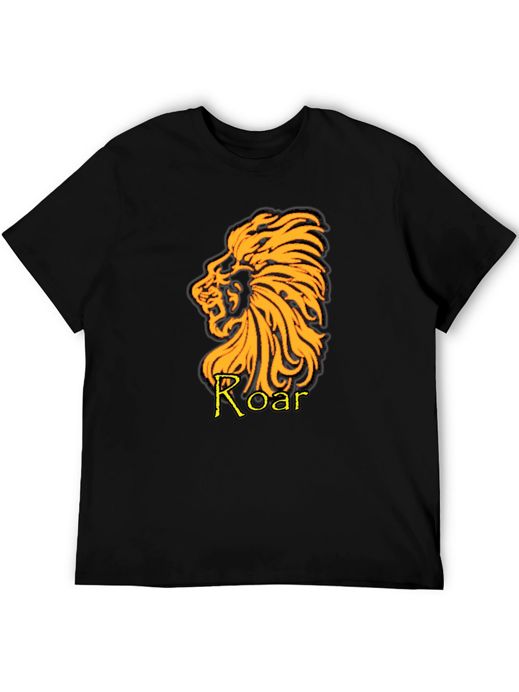 Lion Roar Graphic T-Shirt - Black