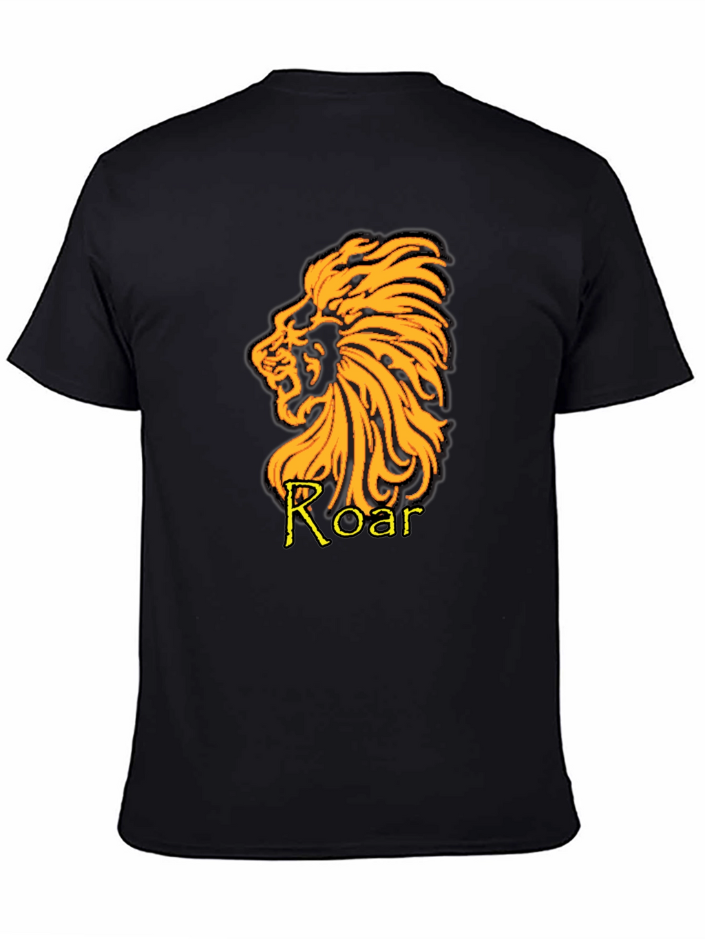 Lion Roar Graphic T-Shirt - Black