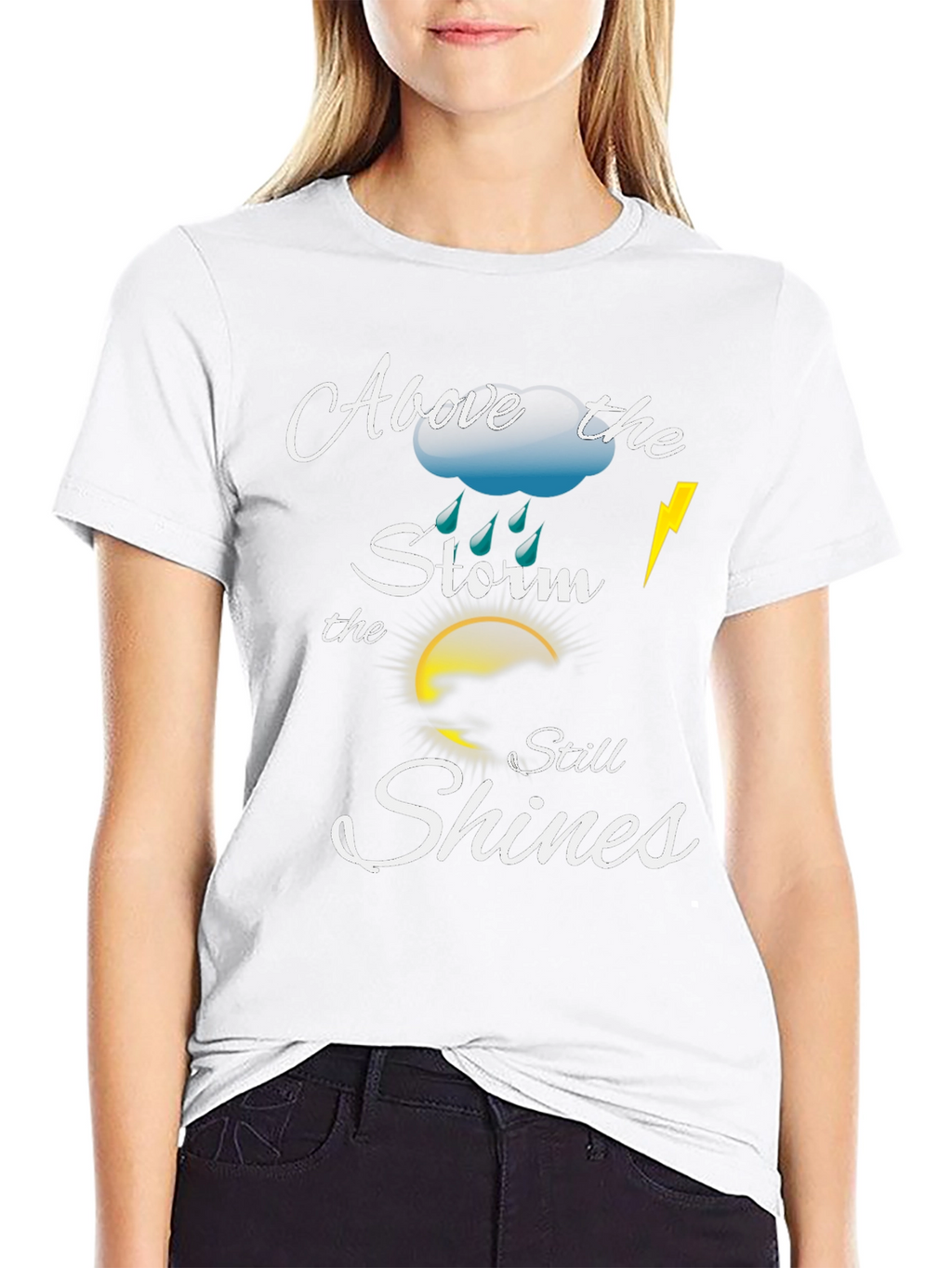 Above the Storm Motivational T-Shirt
