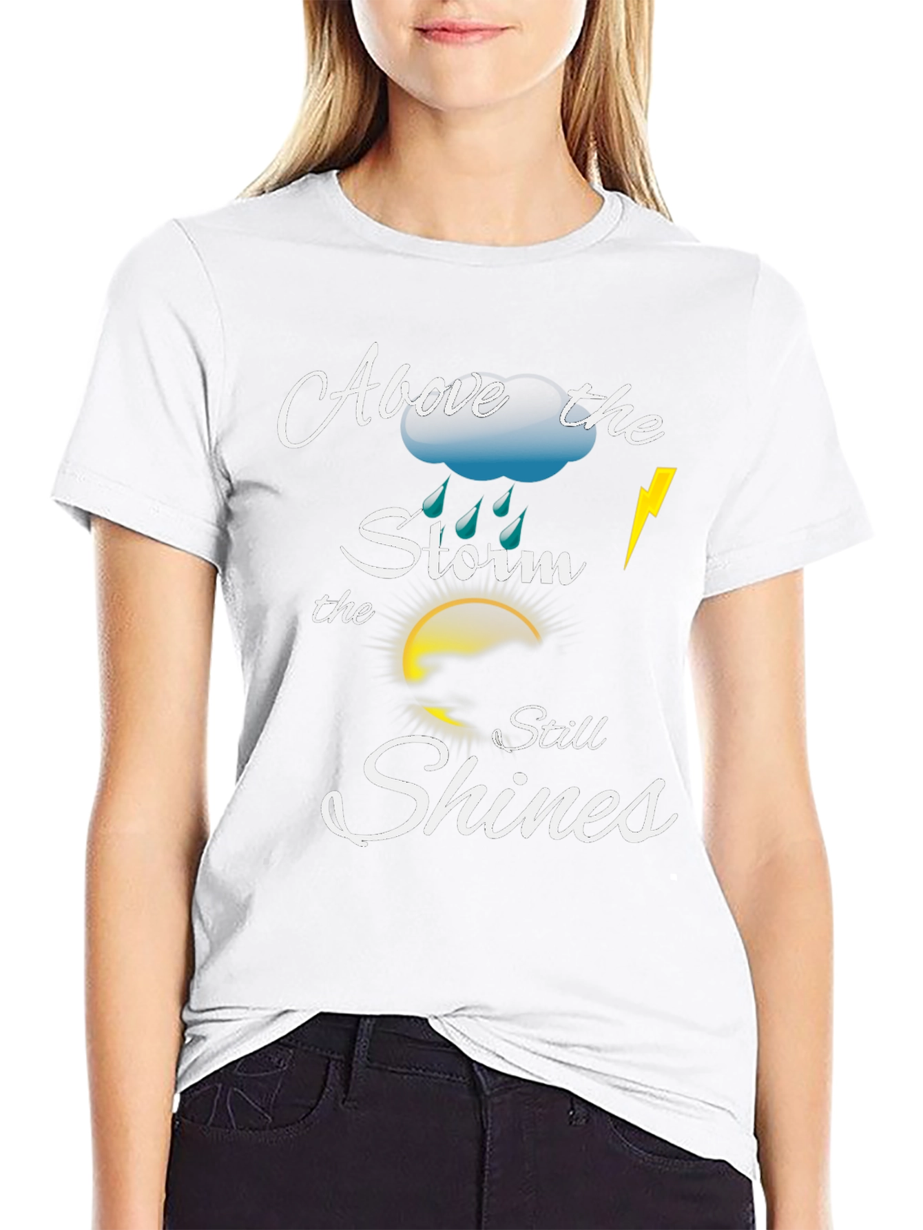 Above the Storm Motivational T-Shirt