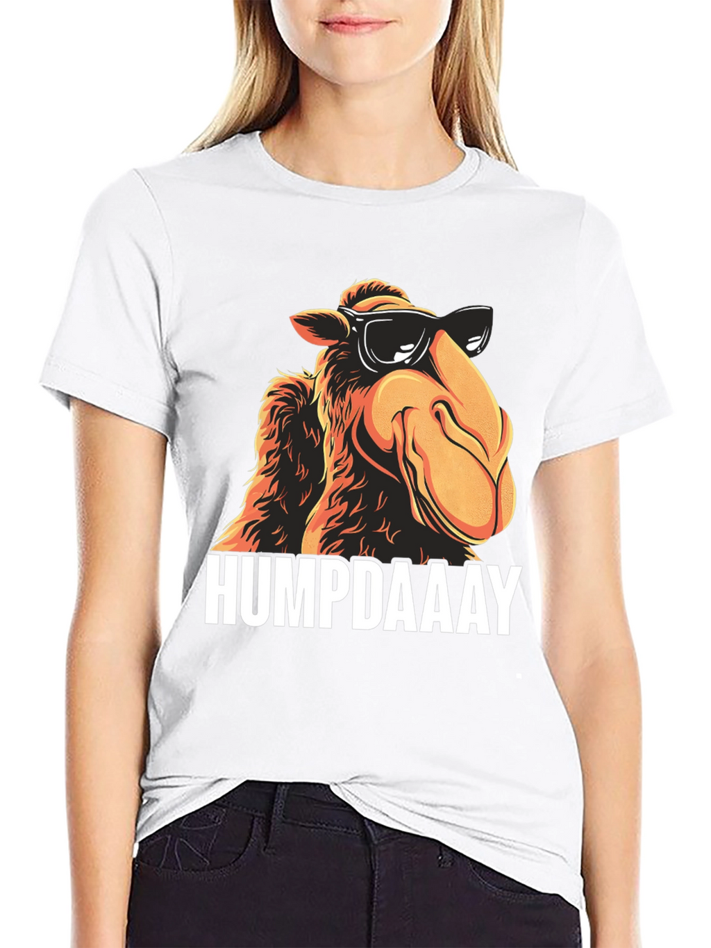HUMPDAAAY Camel Graphic T-Shirt - Cool Black Tee