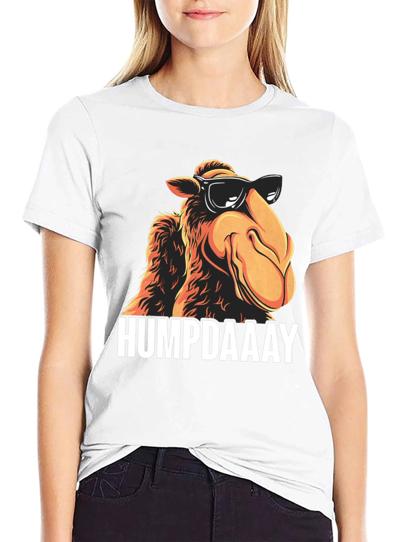 HUMPDAAAY Camel Graphic T-Shirt - Cool Black Tee