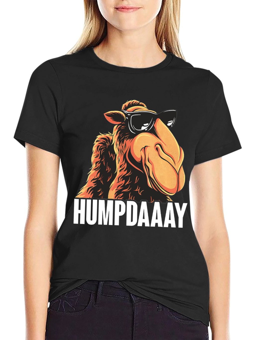 HUMPDAAAY Camel Graphic T-Shirt - Cool Black Tee