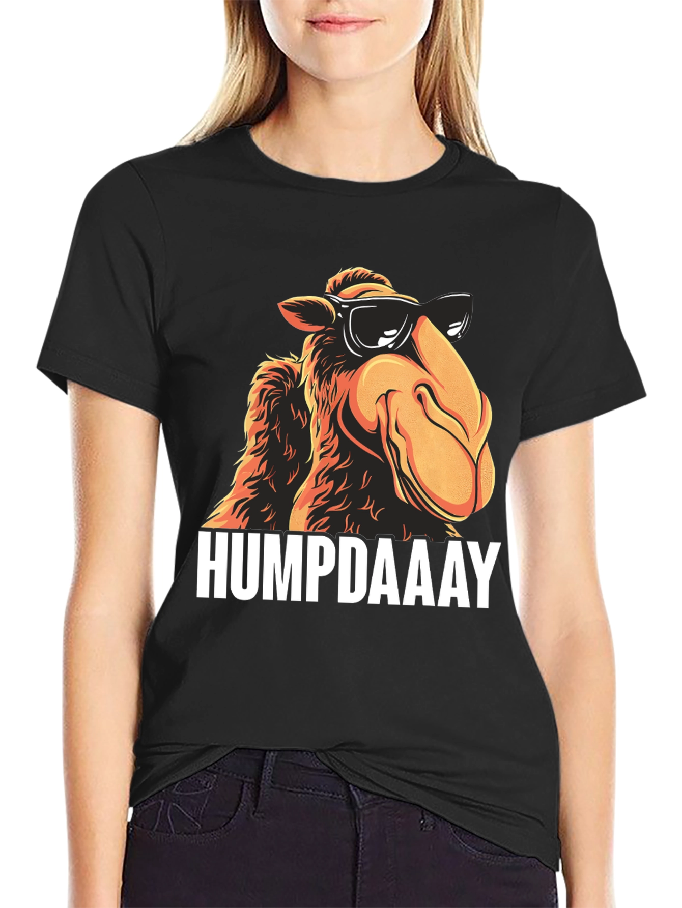 HUMPDAAAY Camel Graphic T-Shirt - Cool Black Tee