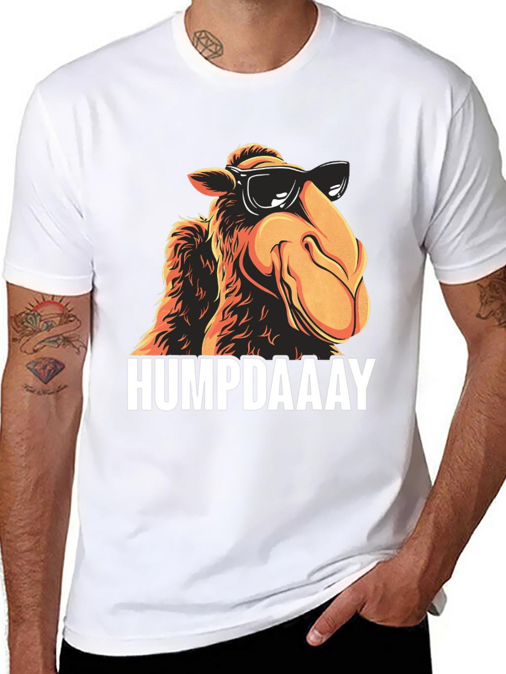 HUMPDAAAY Camel Graphic T-Shirt - Cool Black Tee