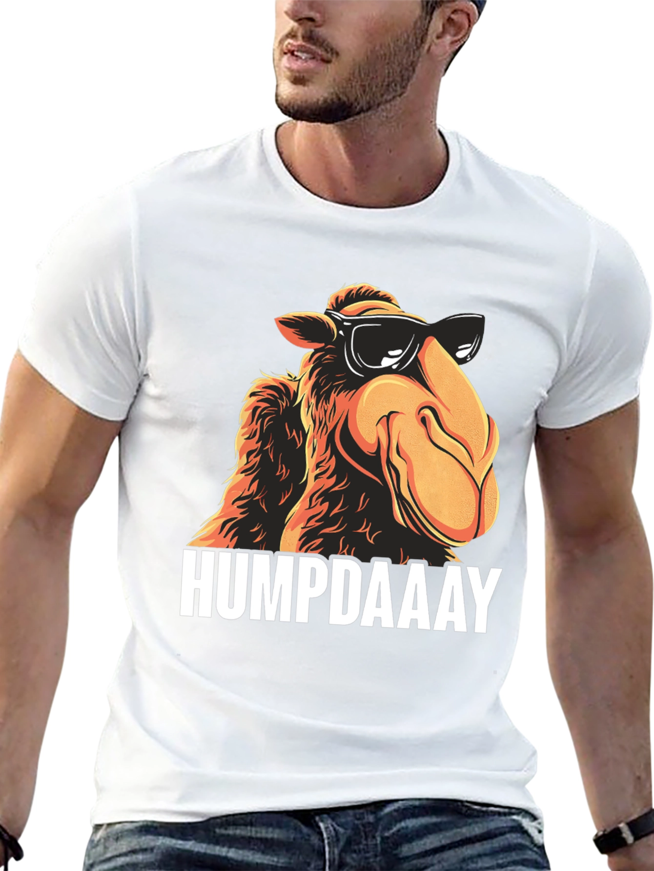 HUMPDAAAY Camel Graphic T-Shirt - Cool Black Tee