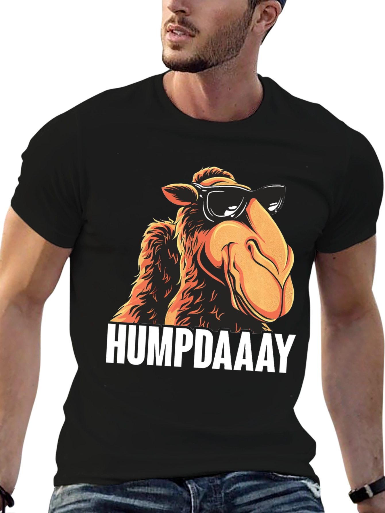 HUMPDAAAY Camel Graphic T-Shirt - Cool Black Tee
