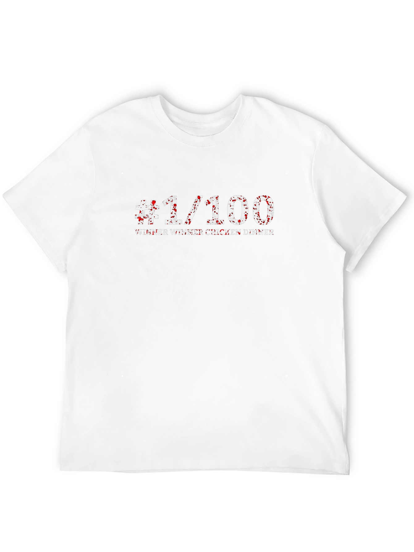 #1/100 Winner Winner Chicken Dinner Black T-Shirt