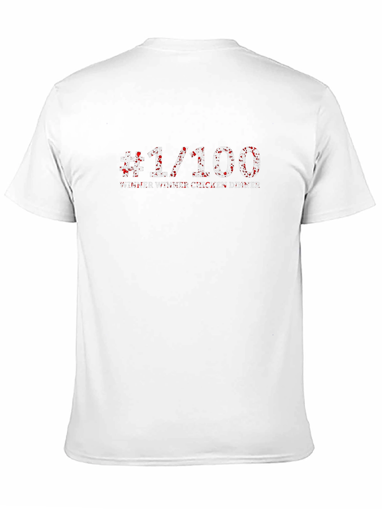 #1/100 Winner Winner Chicken Dinner Black T-Shirt