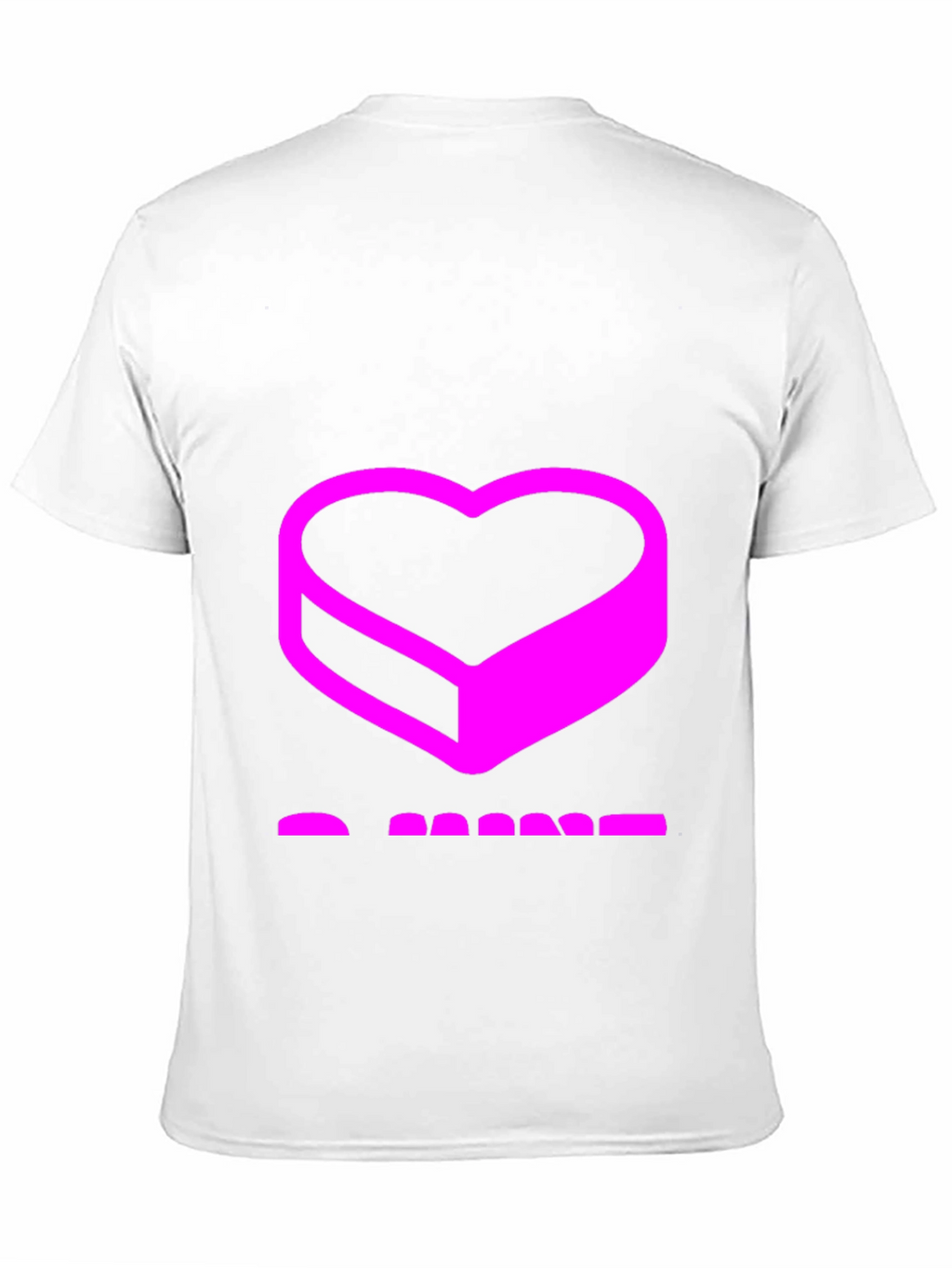 Abstract Heart Graphic Black T-Shirt