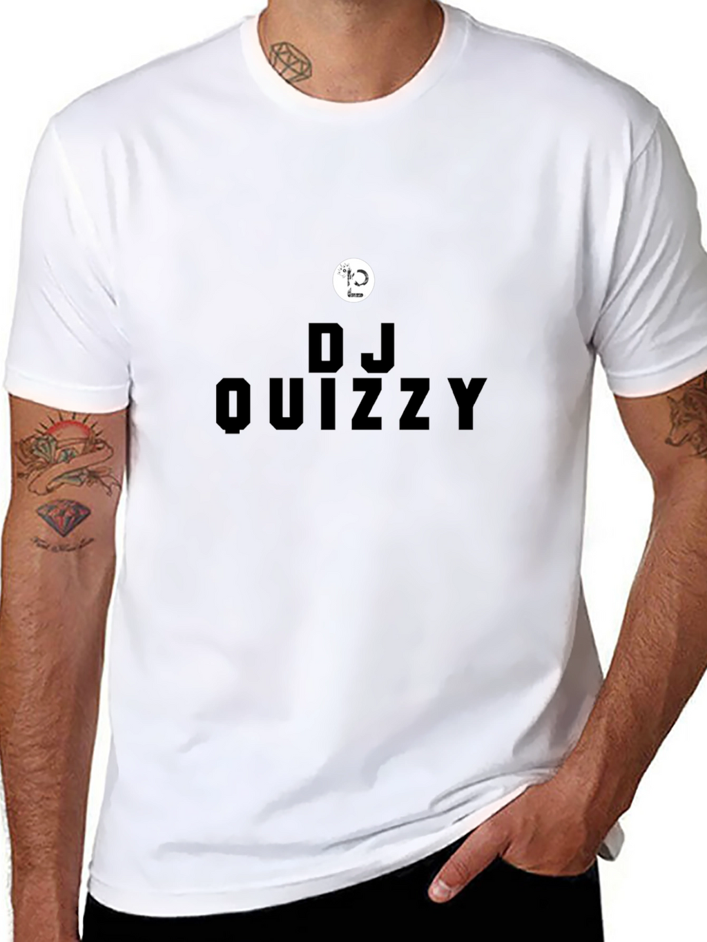 DJ Quizzy Black T-Shirt - Music Lover Tee