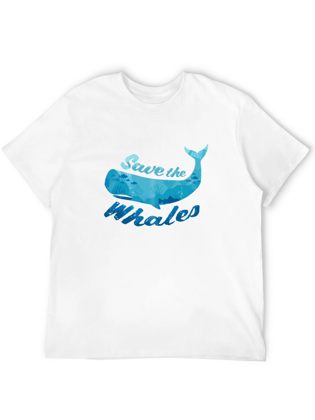 Save the Whales Graphic Tee - Black