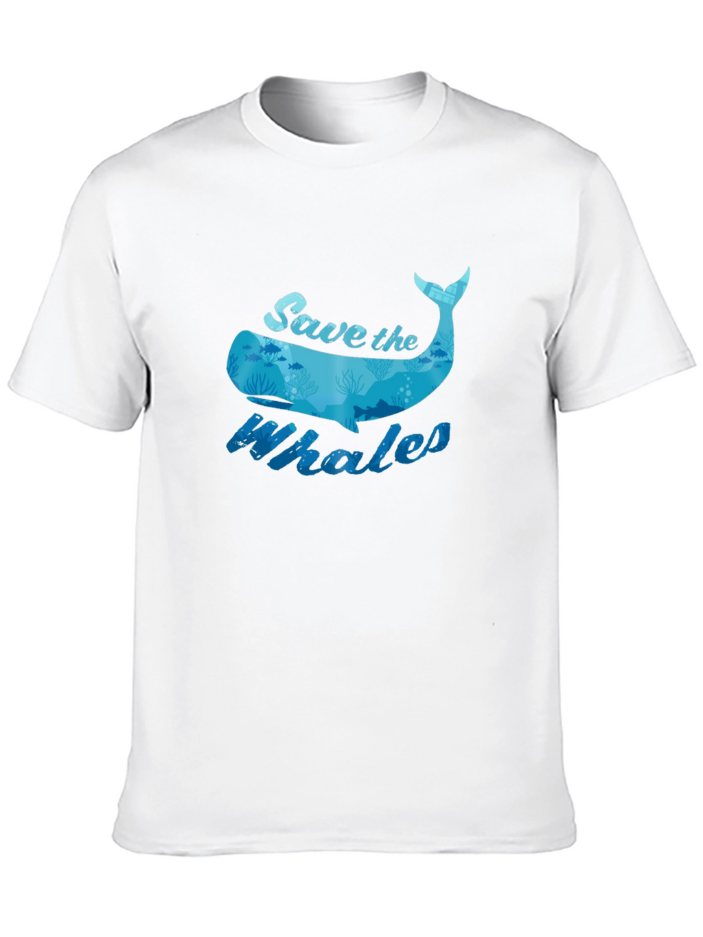 Save the Whales Graphic Tee - Black