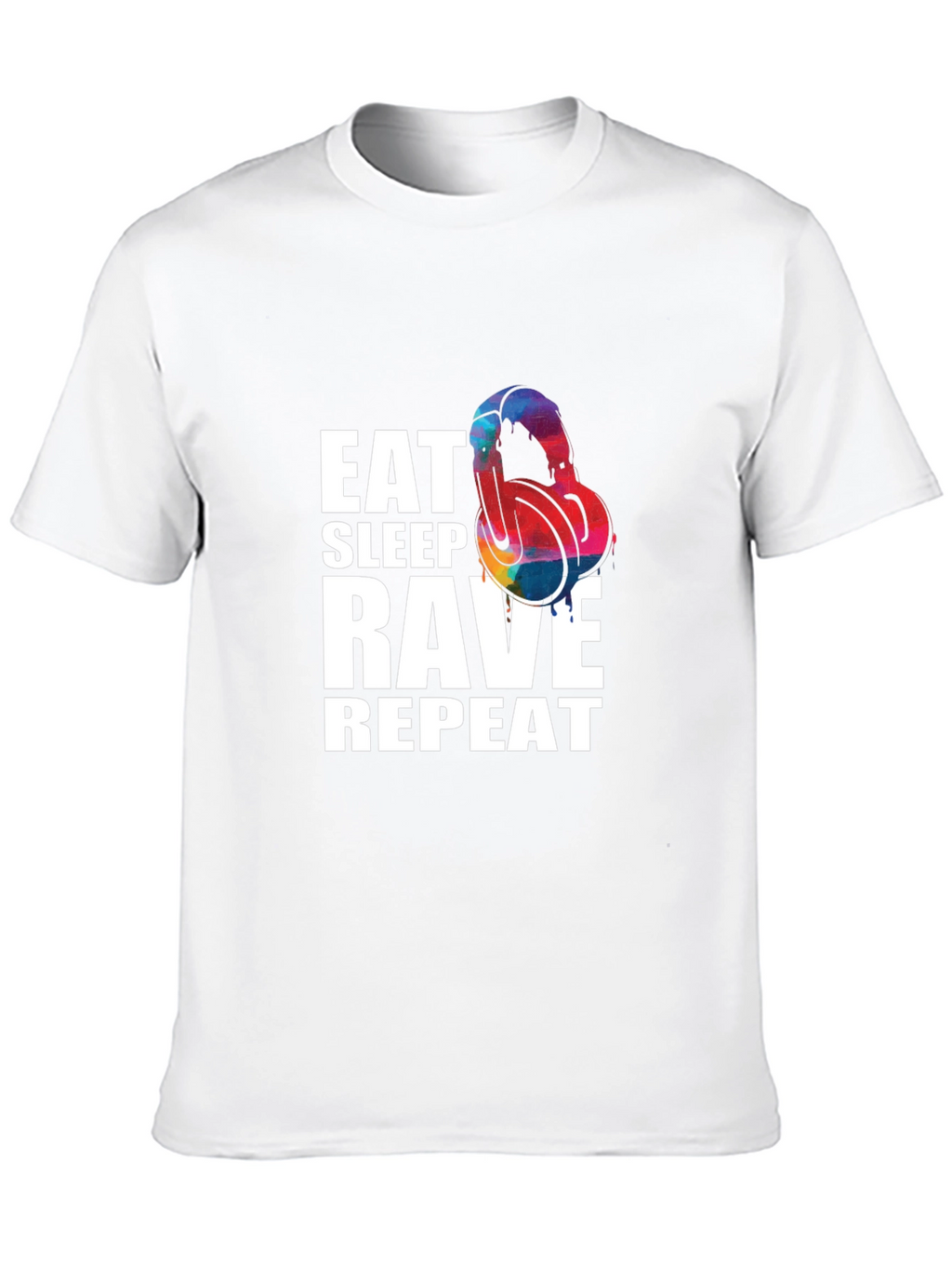 Eat Sleep Rave Repeat Graphic T-Shirt