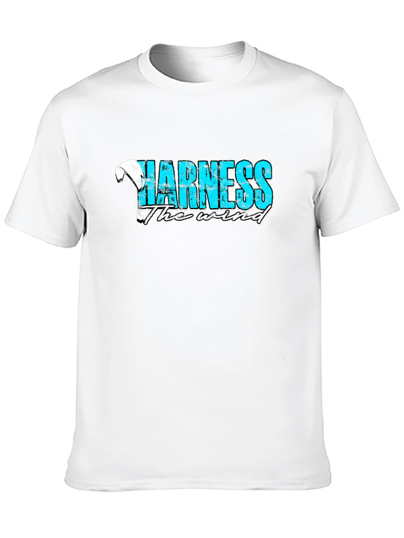 Harness the Wind Graphic Tee - Black Cotton T-Shirt
