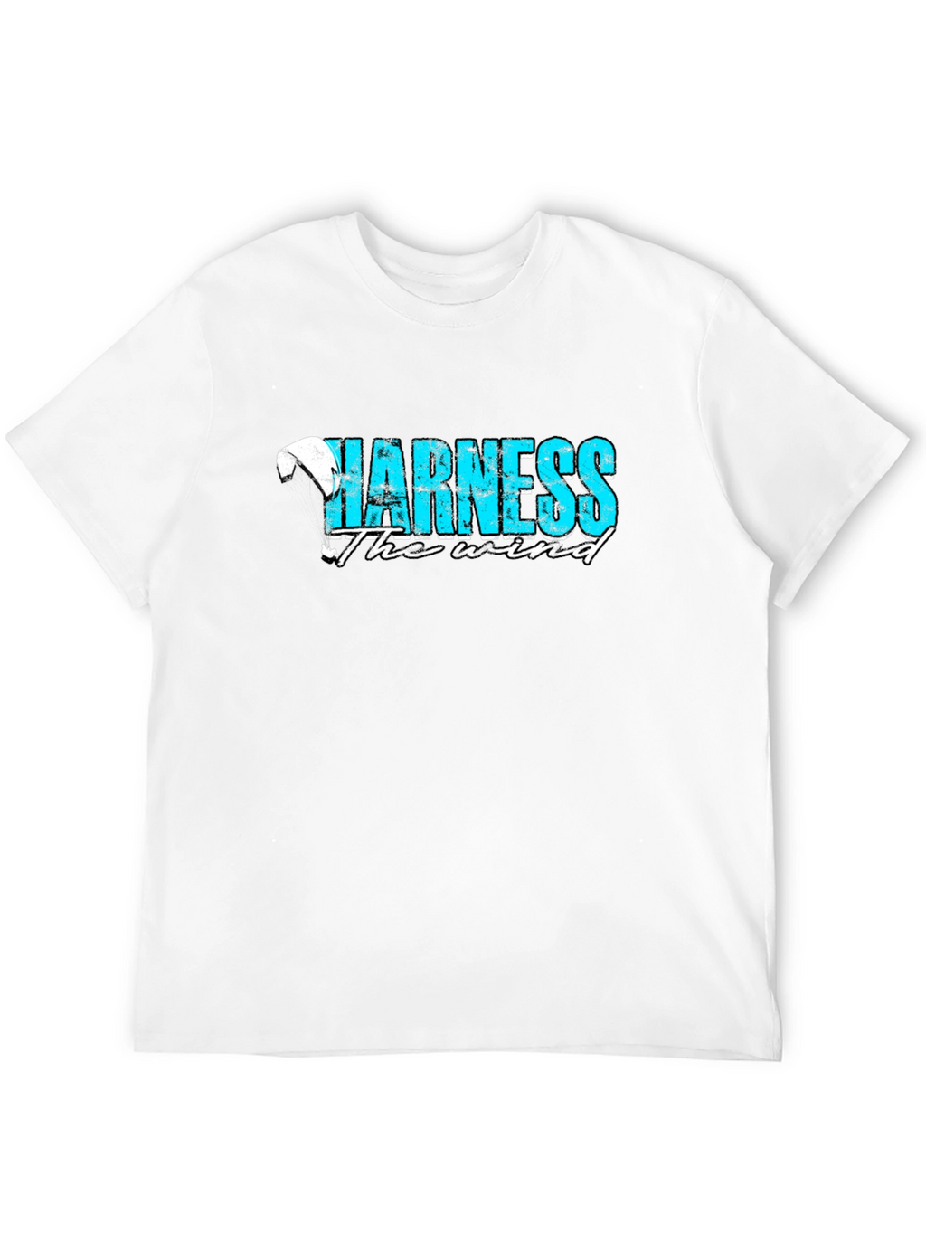 Harness the Wind Graphic Tee - Black Cotton T-Shirt