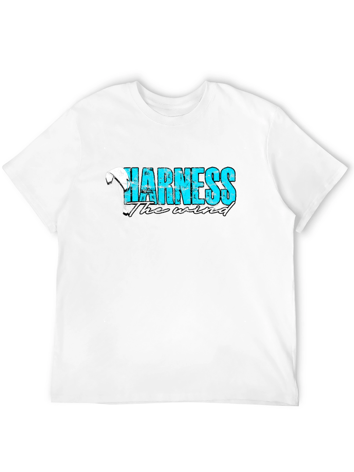 Harness the Wind Graphic Tee - Black Cotton T-Shirt