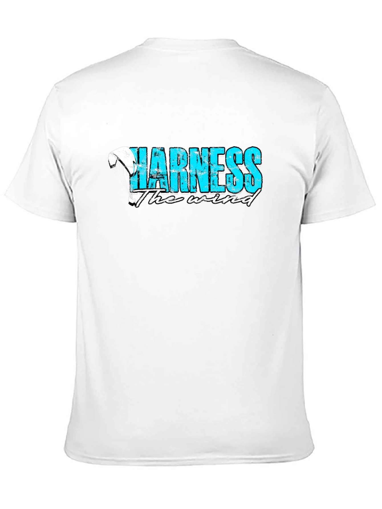 Harness the Wind Graphic Tee - Black Cotton T-Shirt